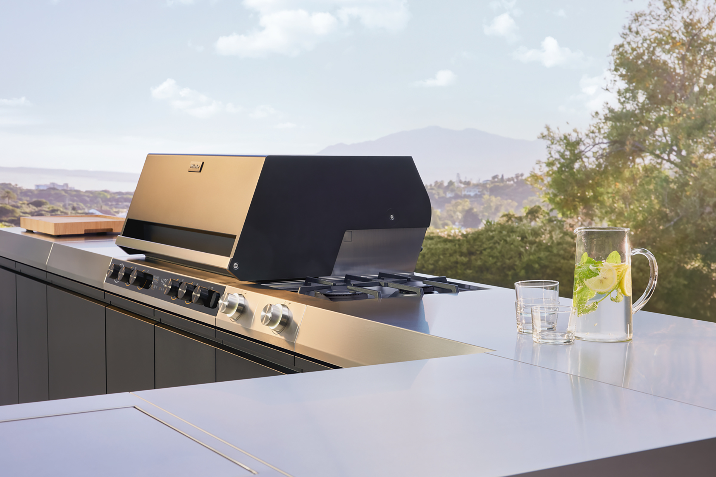 Thomas Gardener Roofs Outdoor Küche Miele Dreams mit Gasgrill Fire Pro IQ