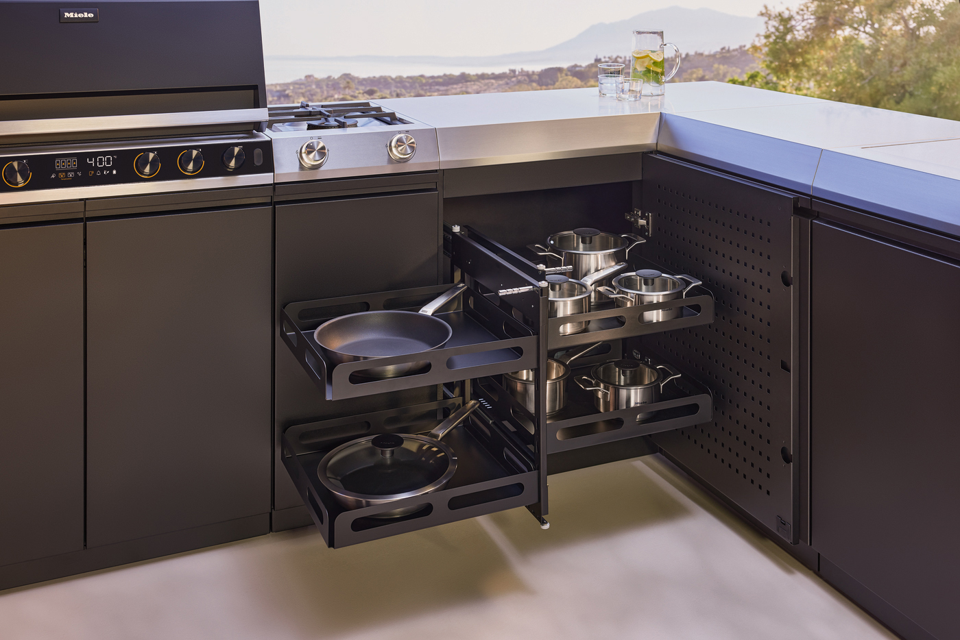 Miele Dreams Outdoorküche: Store & Corner Module