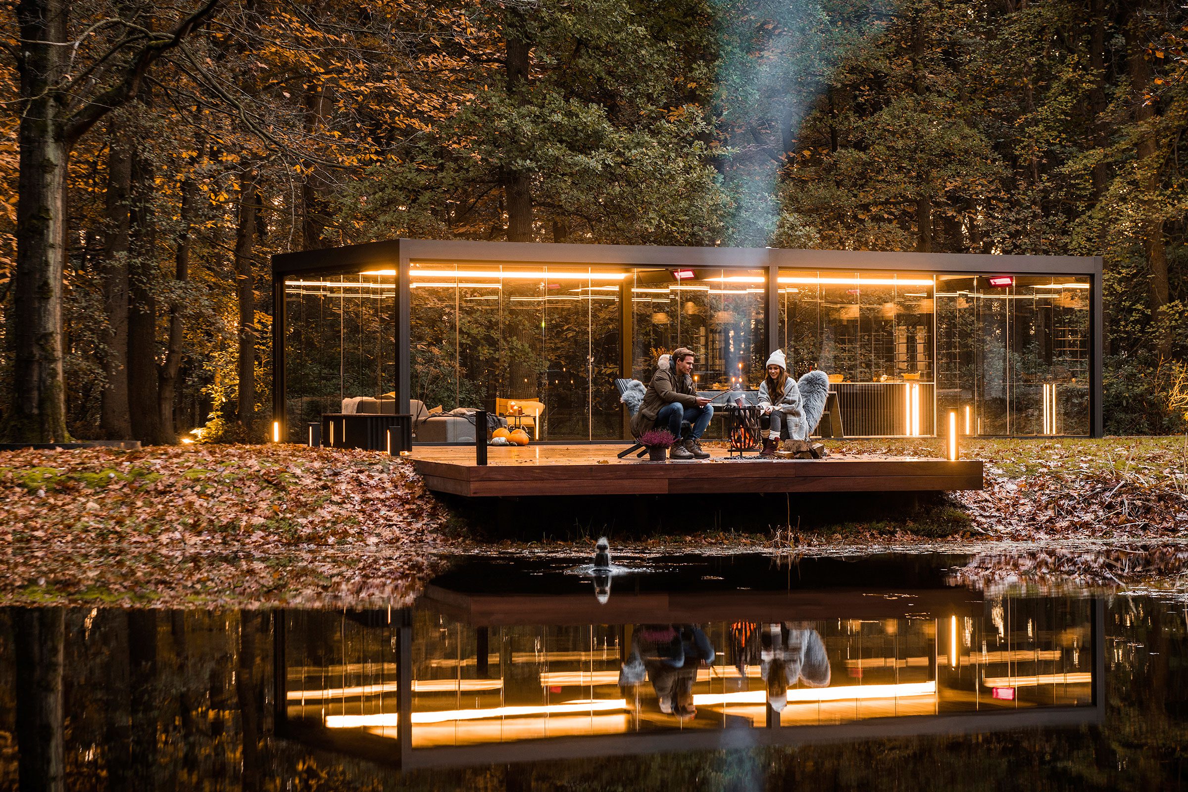 Pavillon-Dach mit stilvollem Design