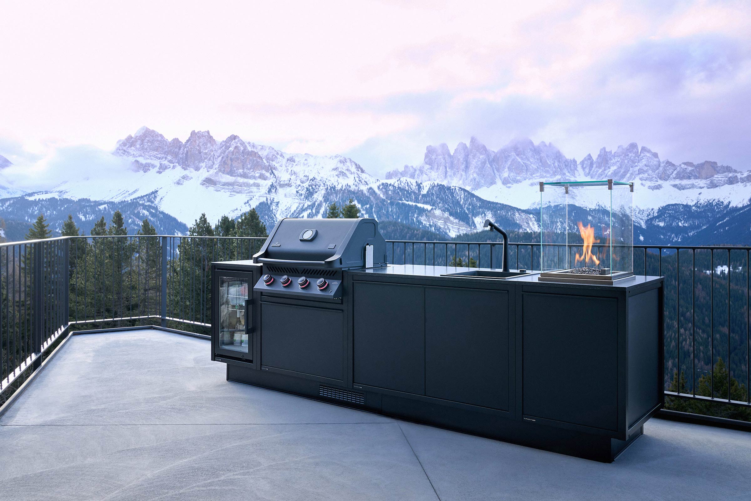 Perfektion für das Kochen unter freiem Himmel