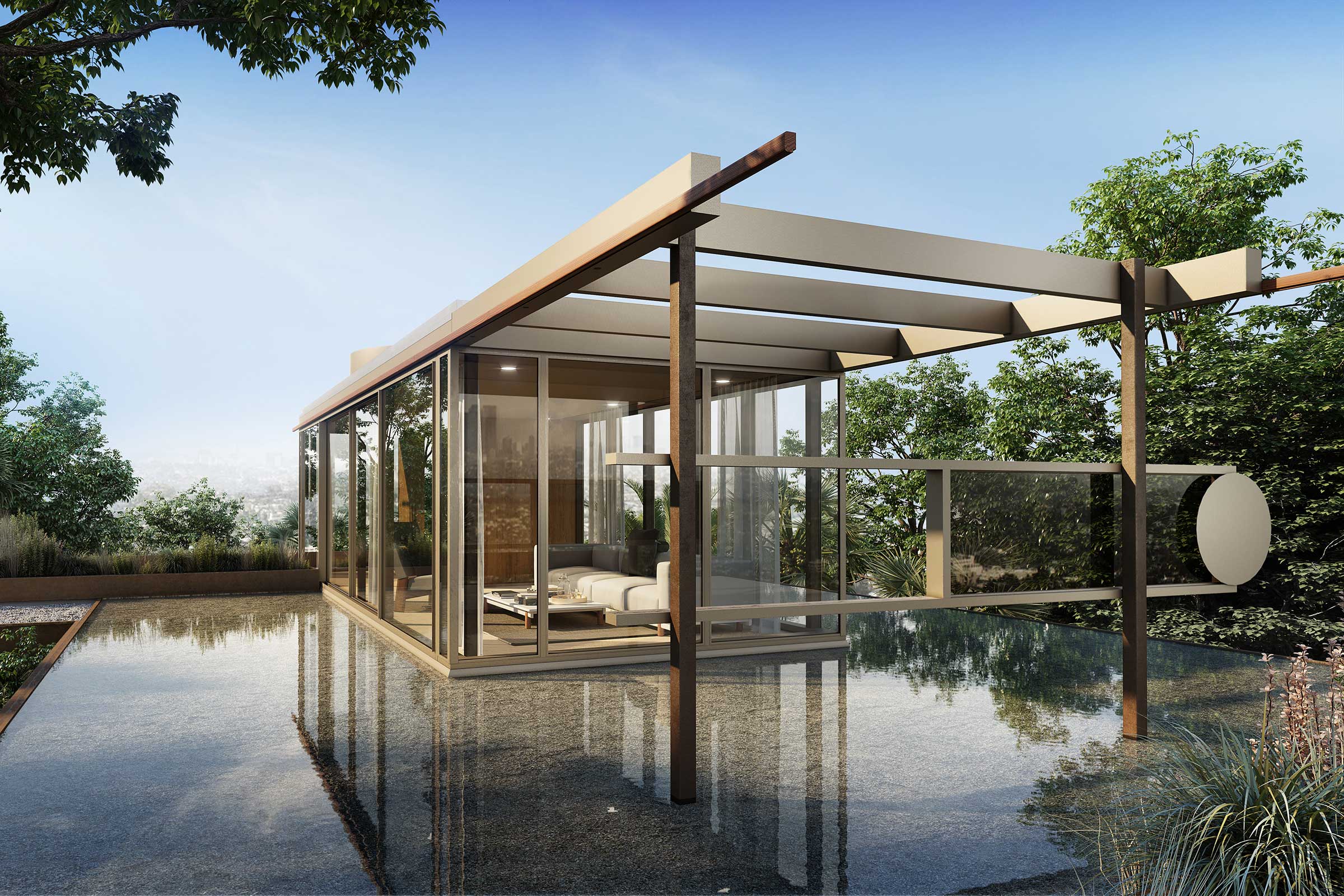 Hochwertiges Lamellendach von Kettal für entspannte Momente im Freien