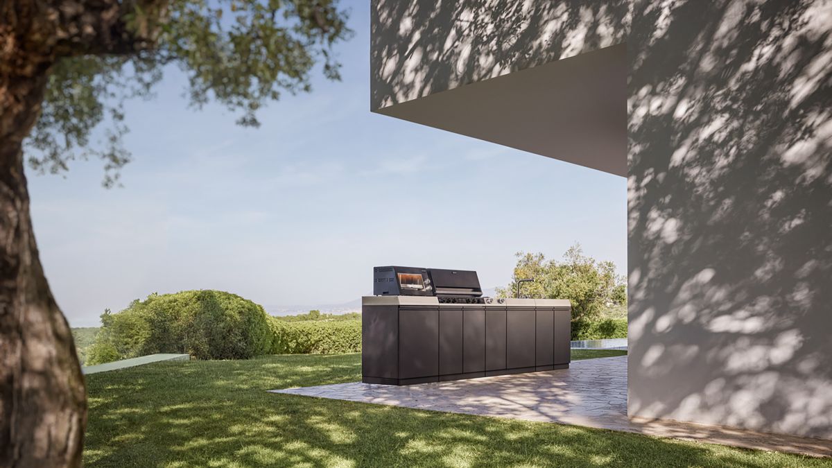 Miele Aussenküche Dreams mit Fire Pro IQ Gasgrill