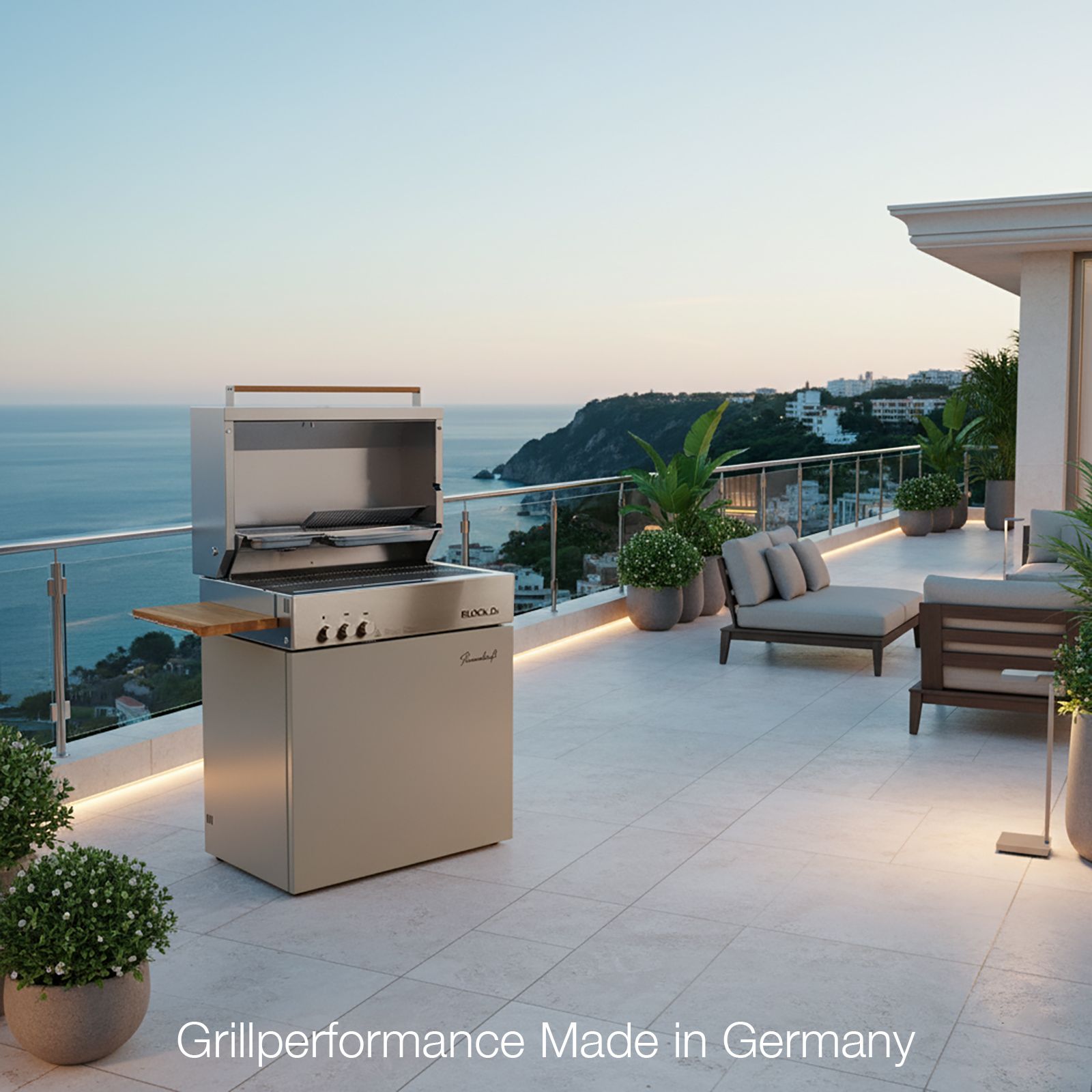 Flammkraft Outdoorküche Gasgrill Block D