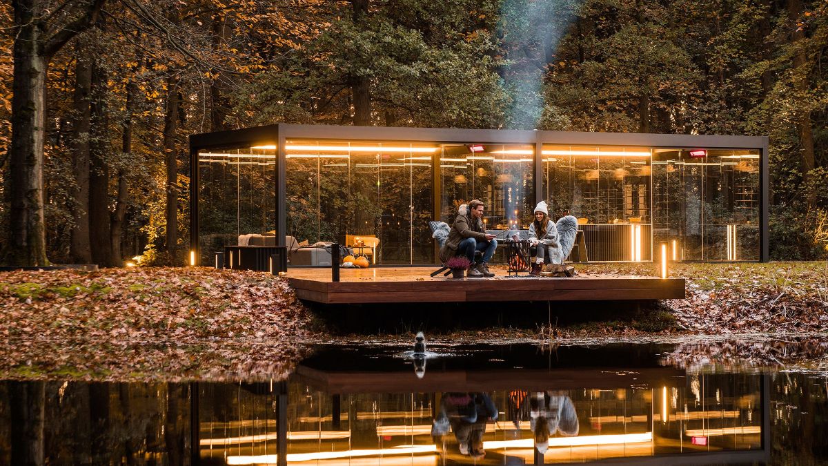 Renson Lamellendach im Freien